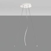 CANOPY TEXTURED DALI TRANSPARENT WHITE (3.1m) 4 STEEL WIRES (3m) CANOPY Ø180