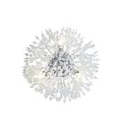 Sunburst 3Lt Wall light - Chrome Metal &amp; Glass Beads image
