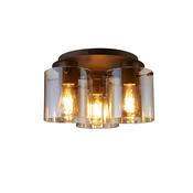 Sweden 3LT Flush - Mocha Metal &amp; Amber Glass image