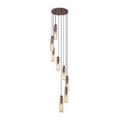 Sweden II 8Lt Multi Drop - Mocha Metal &amp; Amber Glass image