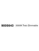 LINUS 3000K Triac Dimmable Champagne Gold Aluminium &amp; Acrylic LED 40 Watt 220-240 Volt 2541Lm IP20 D: 45 H: 9 cm