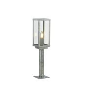 Box II Outdoor Post - Galvanised Silver Metal &amp; Glass image