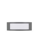ZENITH Dark Gray Stainless Aluminium Anti-Glare Acrylic Diffuser LED E27 1x12 Watt 220-240 Volt Bulb Excluded IP44 L: 30.3 W: 9 H: 10 cm image