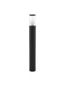 ZOSIA Dark Grey Aluminum &amp; Clear Acrylic Diffuser LED E27 1x12 Watt 220-240 Volt Bulb Excluded IP65 D: 9 H: 80 cm
