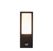 Avenue Outdoor Wall Light- Black Metal &amp; White Polycarbonate image