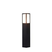 Avenue Outdoor Post - Black Metal &amp; Matt White Polycarbonate