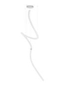 PERLA Triac Dimmable Chrome Metal &amp; Opal Glass LED 207 Watt 230 Volt 13065Lm 3000K IP20 D1: 79 D2: 10 H: 400 cm Adjustable Height Included Remote control image
