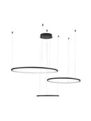 PURPLE Triac Dimmable Sandy Black Aluminium &amp; Acrylic LED 80 Watt 230 Volt 5600Lm 3000K IP20 D: 130 H: 150 cm Adjustable Height image