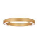 MORBIDO CCT Dimmable Brass Gold Aluminium &amp; Acrylic LED 48 Watt 230 Volt 3730Lm 2700K - 4000K IP20 Remote Control Included D1: 60 D2: 46 H:8 cm