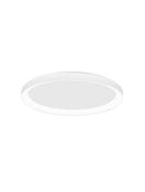 PERTINO 2700K Triac Dimmable Sandy White Aluminium &amp; Acrylic LED 30 Watt 230 Volt 1785Lm IP20 D: 38 H: 6 cm image