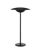 FABIO Black Die-Casting Aluminium &amp; Frost Acrylic LED 2 Watt 280Lm 3000K DC 5 Volt Beam Angle 83º IP54 Switch On/Off / USB Wire D: 19 H: 38 cm image