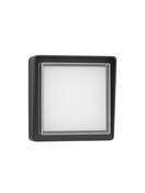 CAPE Anthracite die-Casting Aluminium Frost Acrylic &amp; Clear Glass LED 10 Watt 763Lm 3000K 220-240V Beam Angle 112º IP65 L: 20 W: 7.4 H: 20 cm image