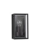 REGINA Anthracite Die-Casting Aluminium Clear &amp; Frost Acrylic LED E27 1x12 Watt 220-240 Volt Bulb Excluded IP65 L: 13.8 W: 10 H: 23.8 cm image