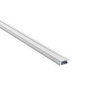 RigelSLIM Recessed 2m Aluminium Profile/Extrusion Silver
