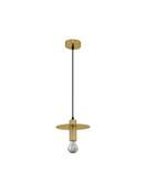 ROYAL Gold Metal LED E27 1x12 Watt 230 Volt IP20 Bulb Excluded D: 20 H 1: 14.5 H 2: 180 cm Adjustable height image