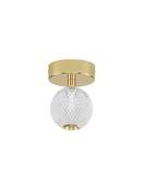 BRILLANTE Gold Aluminium &amp; Acrylic LED 6 Watt 230 Volt 246Lm 3200K IP20 D: 11 H: 16 cm image