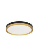 CANTRIA Black &amp; Brass Gold Metal &amp; Acrylic LED 31 Watt 230 Volt 1916Lm 3000K IP20 D: 40 H: 5 cm image