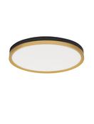 CANTRIA Black &amp; Brass Gold Metal &amp; Acrylic LED 38 Watt 230 Volt 2198Lm 3000K IP20 D: 50 H: 5 cm image