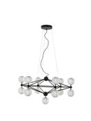 BELINDA Triac Dimmable Black Aluminium &amp; Acrylic LED 53 Watt 230 Volt 2984Lm 3000K IP20 D: 89 H: 120 cm Adjustable Height image