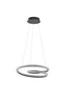 GINEVRA Traic Dimmable Sandy Black Aluminiun &amp; Acrylic LED 45 Watt 230 Volt 2800Lm 3000K IP20 D: 48 H: 120 cm Adjustable height image