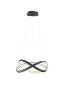 ODREY CCT Dimmable Sandy Black &amp; Gold Aluminium &amp; Acrylic LED 40 Watt 220-240 Volt 2033Lm IP20 2700K - 3500K - 5000K D: 50 H: 120 cm Adjustable Height image