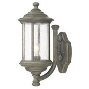 Brompton Outdoor Wall Light Matt Grey Glass IP43 image