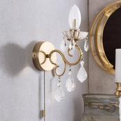 Crystal Ip44 Bathroom Wall Light image