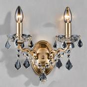 Aged Gold Toledo Crystal Wall Light image