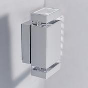 Alta Grey 2 Light Square Up/Down Wall Light image