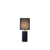 Groove 1Lt Table Lamp, Navy Blue with matching Shade