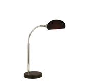 Astro Table Lamp - Black &amp; Chrome Metal &amp; White Glass Shade image