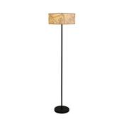 Isla 3Lt Floor Lamp, Recycled Paper Shade and Black Metal image