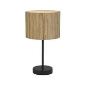 Meadow 1Lt Table Lamp, Natural Grass Shade and Black Metal image