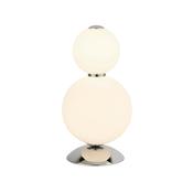 SNOWBALL 2LT TABLE LAMP, CHROME WITH OPAL GLASS SHADE image