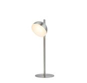 Tully Table Lamp - Satin Silver Metal &amp; Frosted Shade image