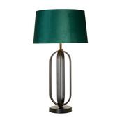 Chic Table Lamp - Black Metal with Emerald Shade image