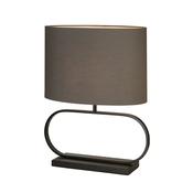 Sleek Table Lamp - Black Metal with Grey shade image