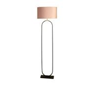 Modish Floor Lamp - Black Metal with Pink Shade image