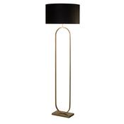 Modish Floor Lamp Bronze Metal with Black Shade image