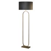 Modish Floor Lamp Bronze Metal with Dark Grey Shade image