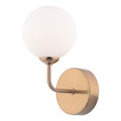 Feya Wall Light Antique Bronze and Opal Glass image