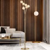 Bason 6L Satin Brass G9 Floor Lamp image