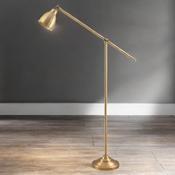 This Satin Brass Floor Lamp Is Ideal For Reading, Studying, Or Adding Ambient Light To A Room. Its Combination Of Functionality And Elegance Makes It A Popular Choice For Both Residential And Commercial Spaces.