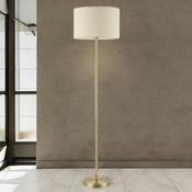 Antique Brass W/ Oatmeal Shade Ashley Floor Lamp