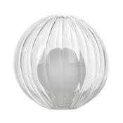GL20 Mix &amp; Match Opal &amp; Clear Ribbed Glass 12cm