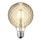 Facet Amber Glass Led Filament Bulb image