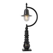 Vintage tear drop pedestal light in cast iron and steel image