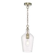 Nida Pendant Antique Brass Glass image
