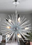CHROME BURSTING STAR PENDANT image