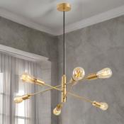 6L Satin Brass Venus Pendant Fitting